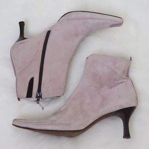 Donald J. Pliner Lavender Suede Ankle Boot 10